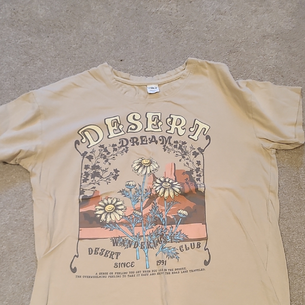 Forever 21 Tan Graphic Tee